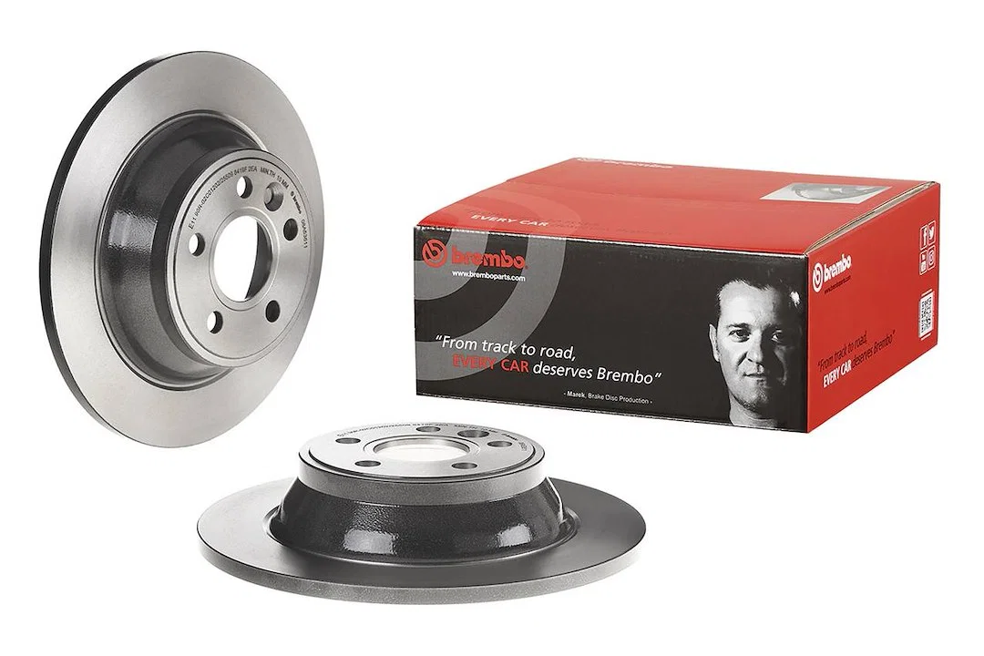 08A53611C02 – BREMBO Brake Rotor, Solid One Piece Design Wheel Bolt Pattern 5 x 108 Millimeter 302 Millimeter Diamete...